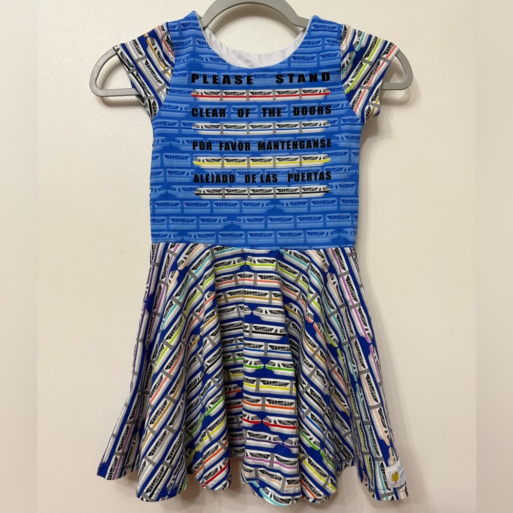 Girls SewCute Disney Monorail Twirl Dress